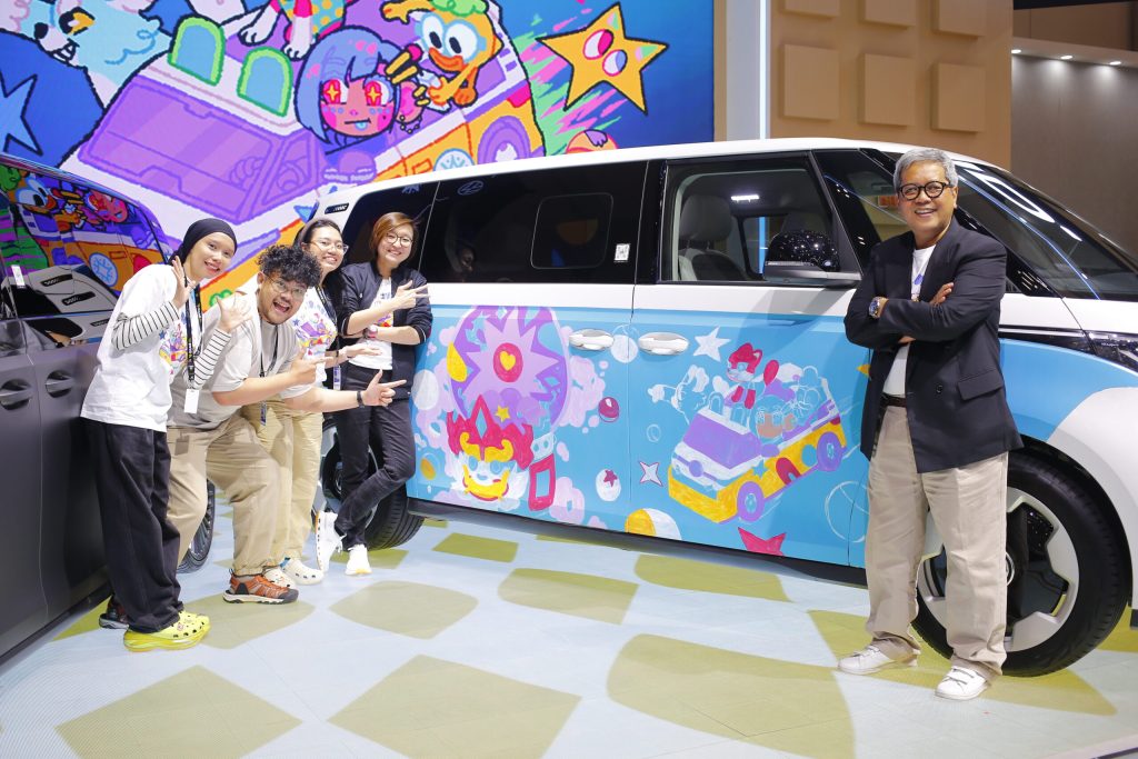 Bodi VW ID. Buzz Dilukis Apik