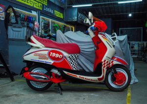 Referensi Modifikasi Yamaha Grand Filano ala Motor Vintage Rally