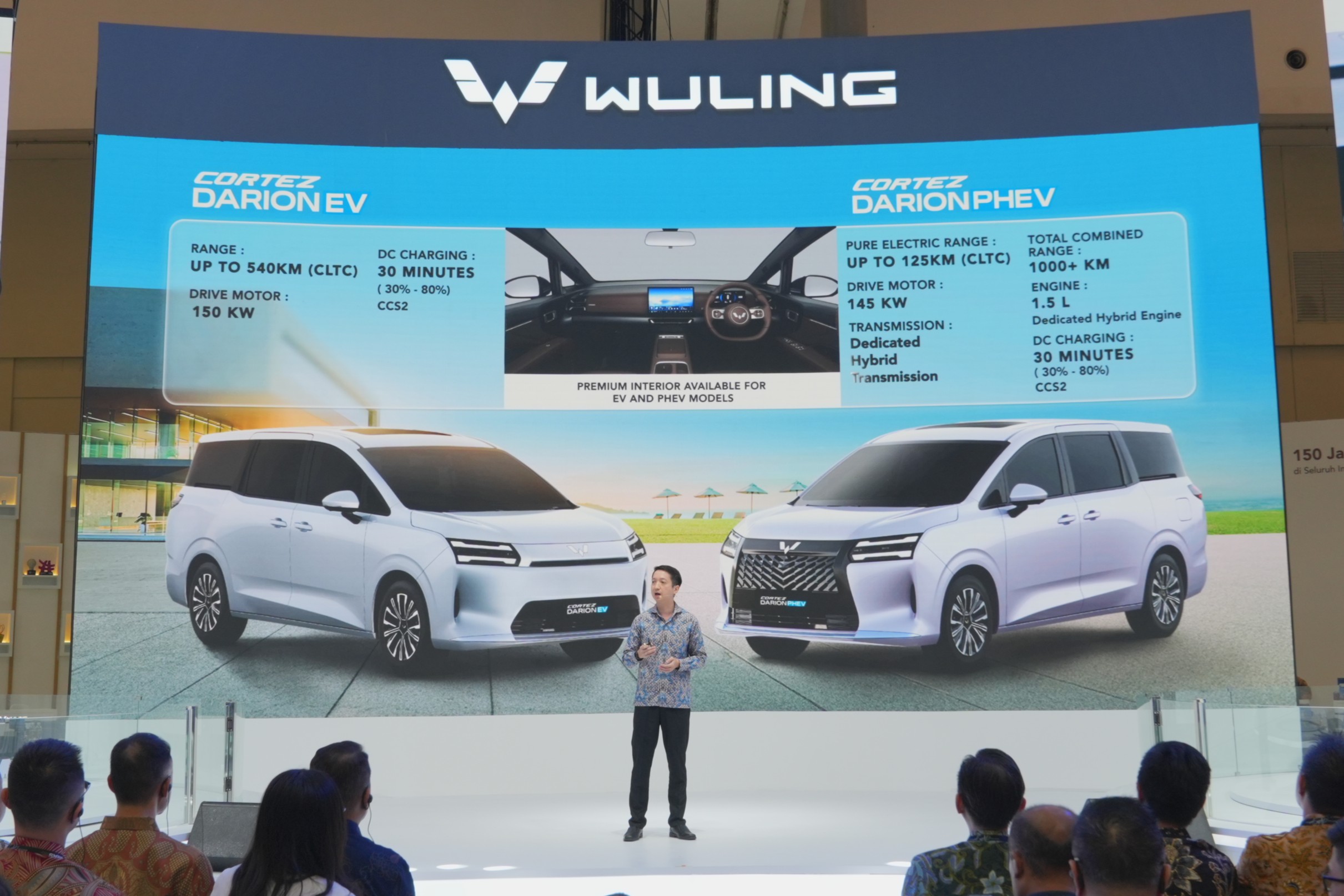 Wuling Cortez Darion tersedia dalam dua jenis pilihan yaitu EV dan PHEV