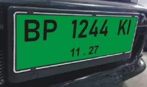 arti warna plat kendaraan hijau