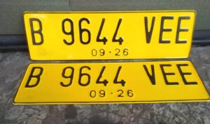 arti warna plat kendaraan kuning