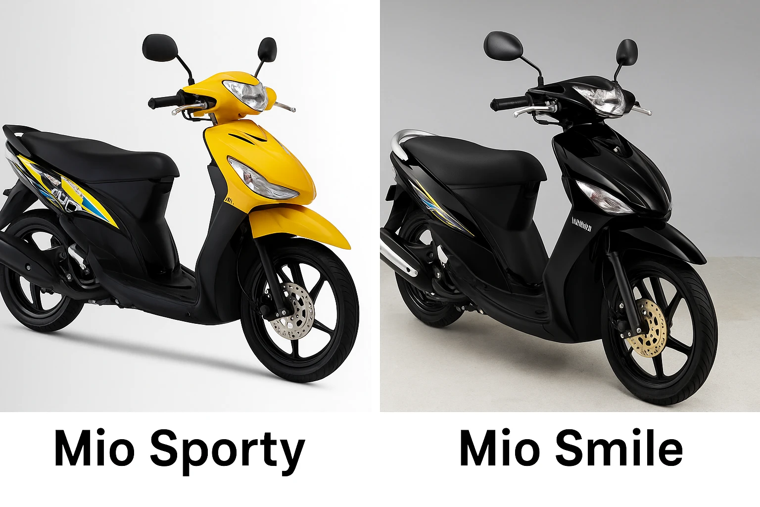 perbedaan Mio Sporty dan Mio Smile - Moladin