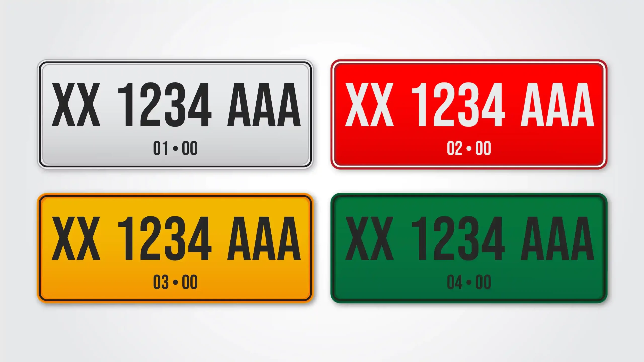 warna plat nomor kendaraan - Moladin