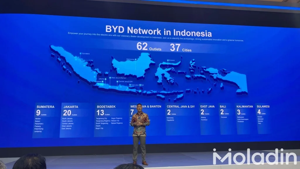 Jaringan BYD di Indonesia
