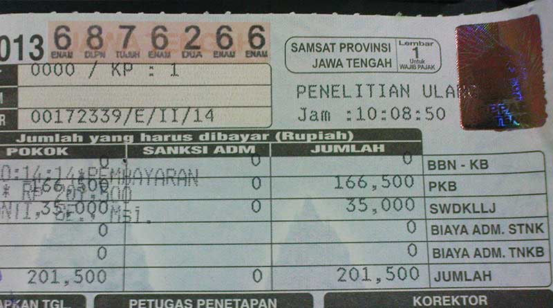 dasar hukum biaya balik nama motor gratis - Moladin