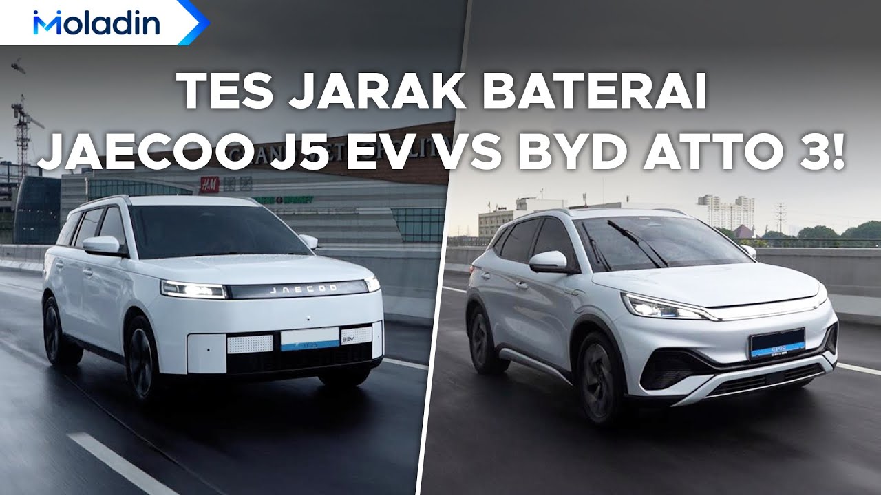 Tes Jarak Tempuh SUV Listrik Yang Lagi Rame! Siapa Mati Duluan? Jaecoo J5 EV VS BYD Atto 3 | Moladin