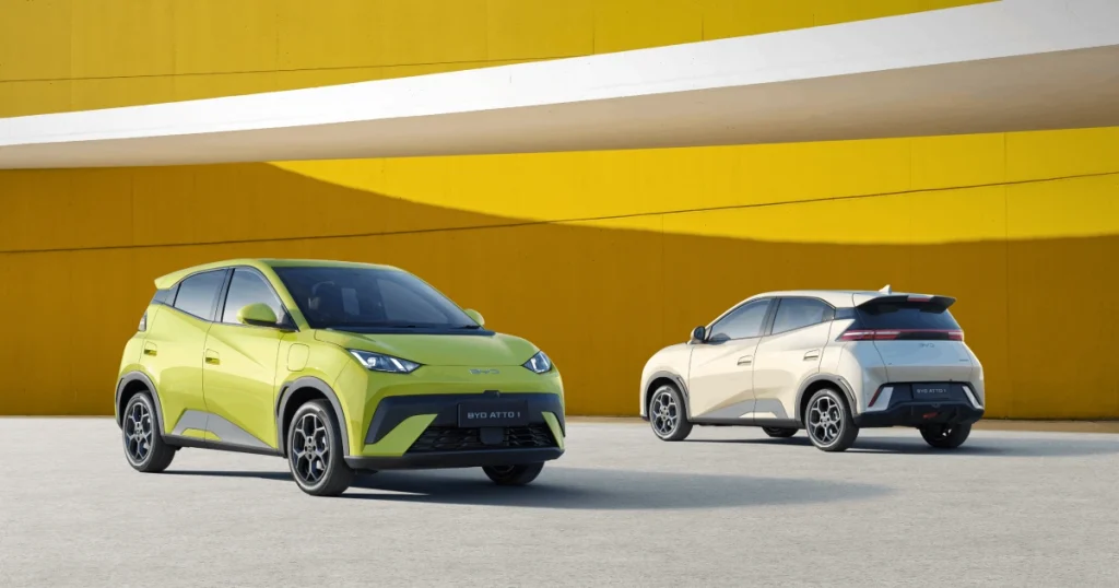 pilihan warna BYD Atto 1 - moladin