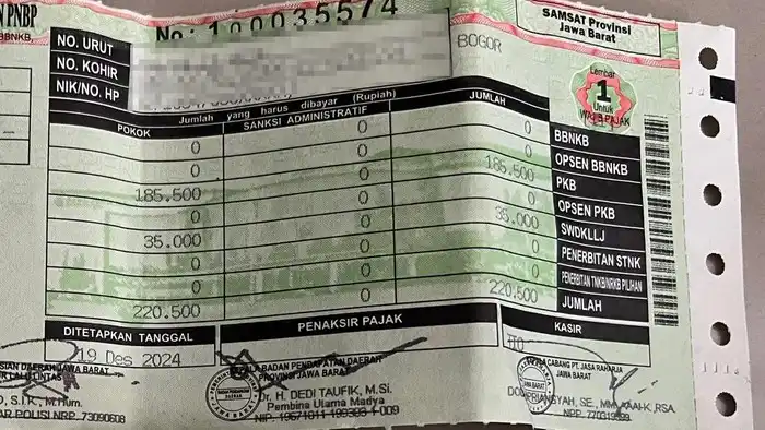 Pemutihan pajak kendaraan bermotor