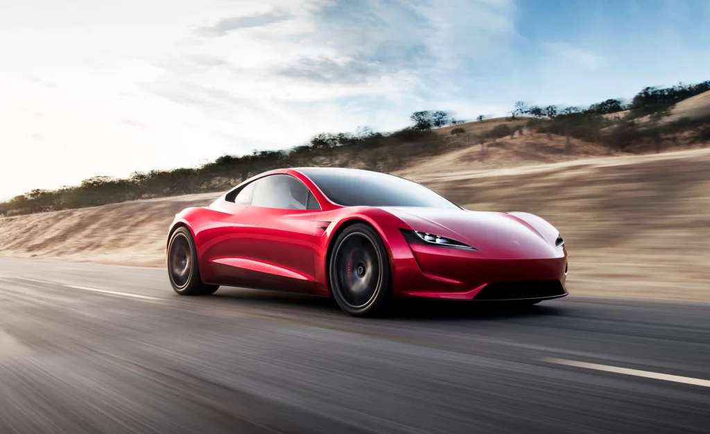 mobil balap keren Tesla Rodster - Moladin