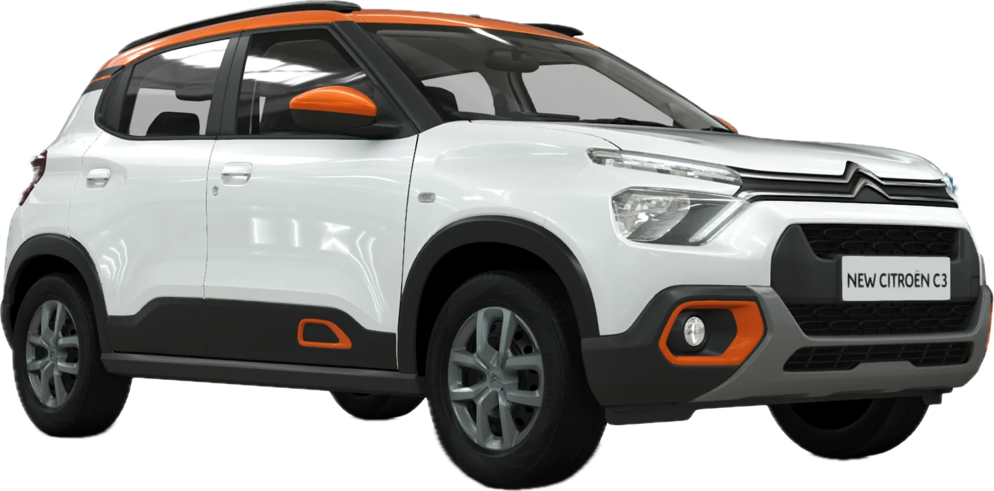 Polar White Body with Zesty Orange Roof