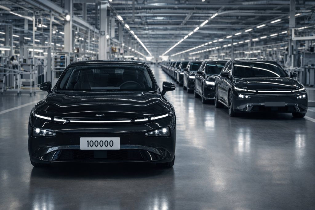 XPeng P7+ 2026 Cetak 100 Ribu Unit