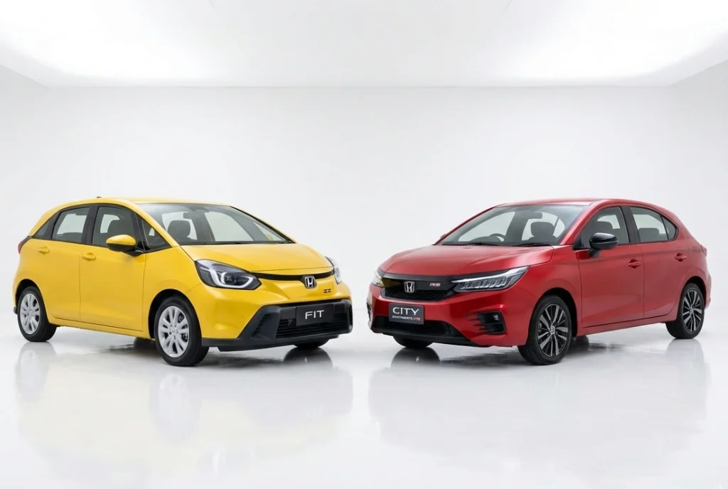Honda Jazz 2026 Facelift Rilis di China, Ini Bedanya dengan City Hatchback Honda Jazz 2026 Facelift dan Honda City Hatchback - Moladin
