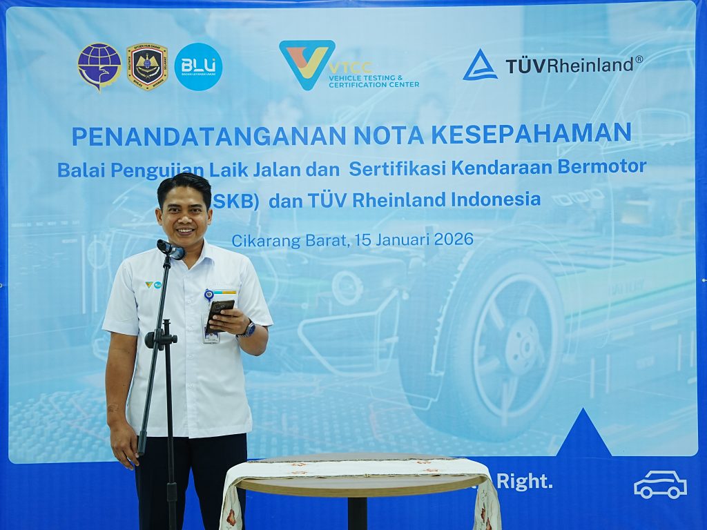 TÜV Rheinland Indonesia Gandeng BPLJSKB Bikin Pusat Inovasi dan Keselamatan Industri Otomotif Tanah Air Tri Bowo Leksono