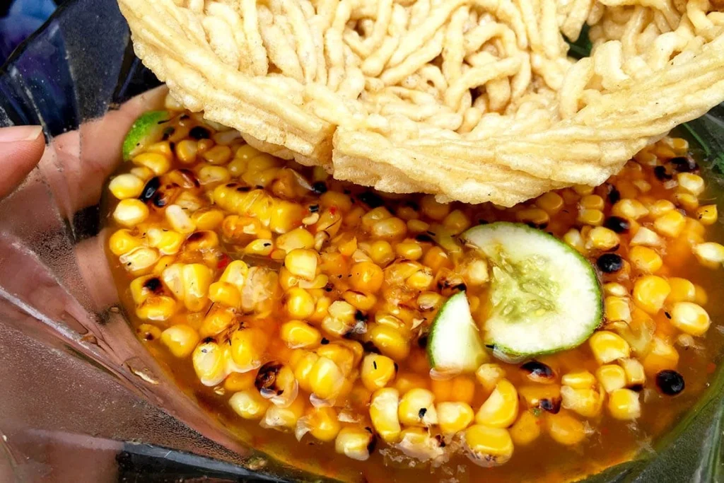 kuliner Surya Kencana Bogor Asinan Jagung Bakar Pak Sabur - Moladin