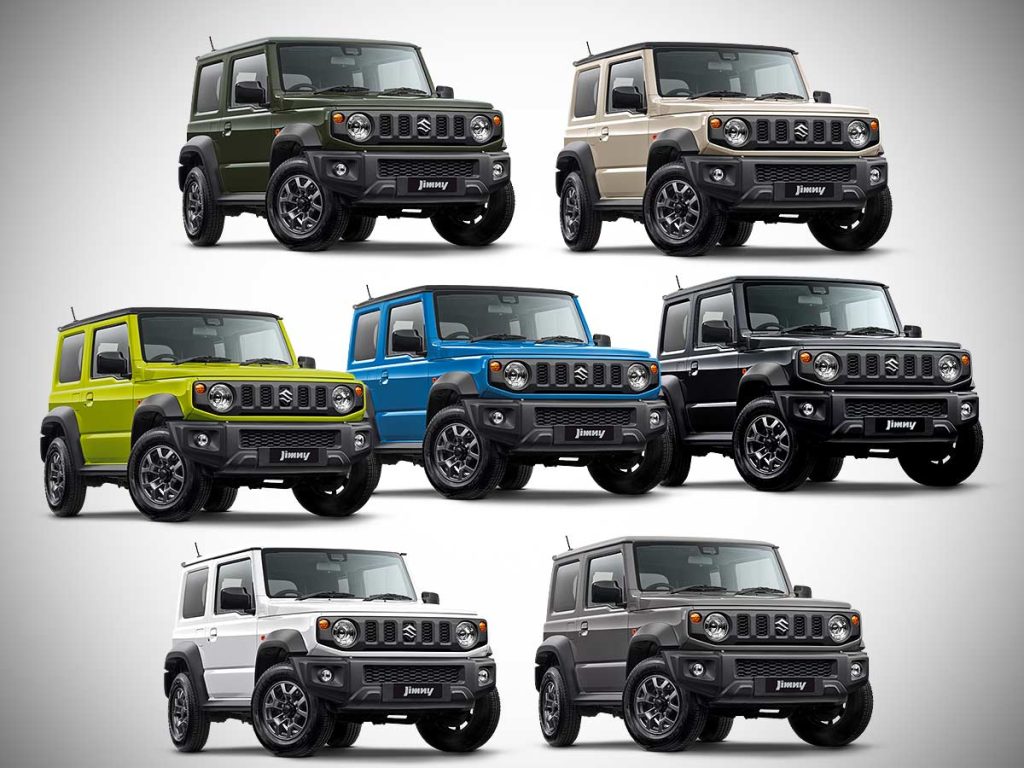 pilihan warna suzuki jimny terbaru - Moladin