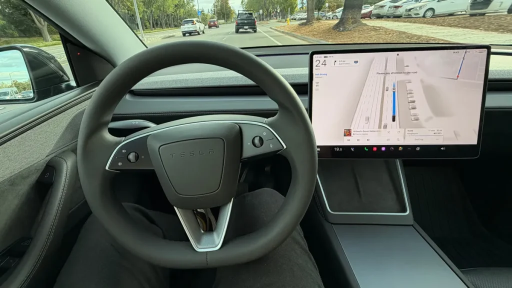 tesla self driving