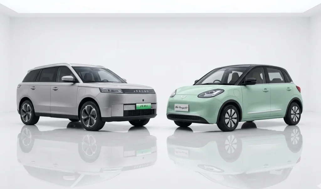 Perbandingan Jaecoo J5 EV dan Wuling BinguoEV 2026 - Moladin