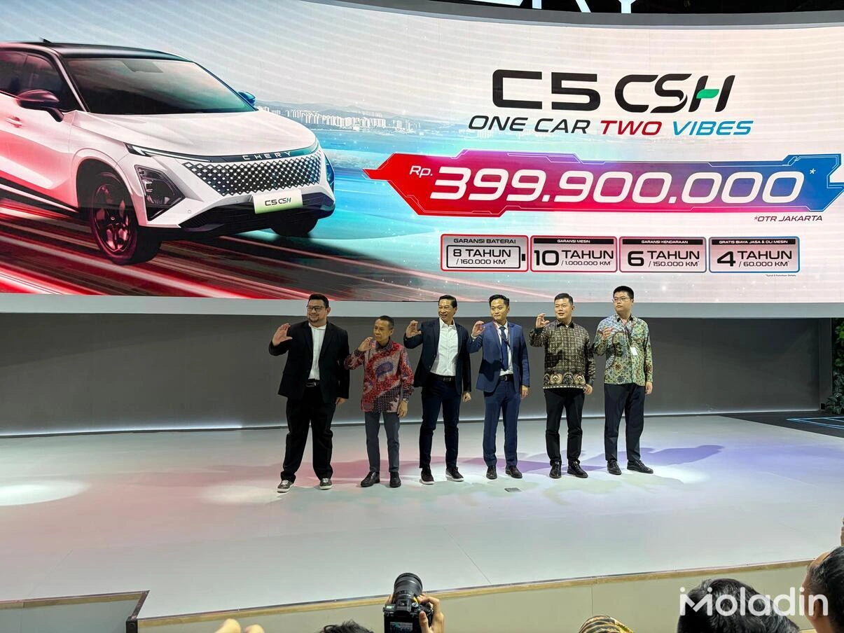 Chery C5 CSH Rilis di IIMS 2026: Harga Rp399,9 Juta, Jarak 1.000 Km!