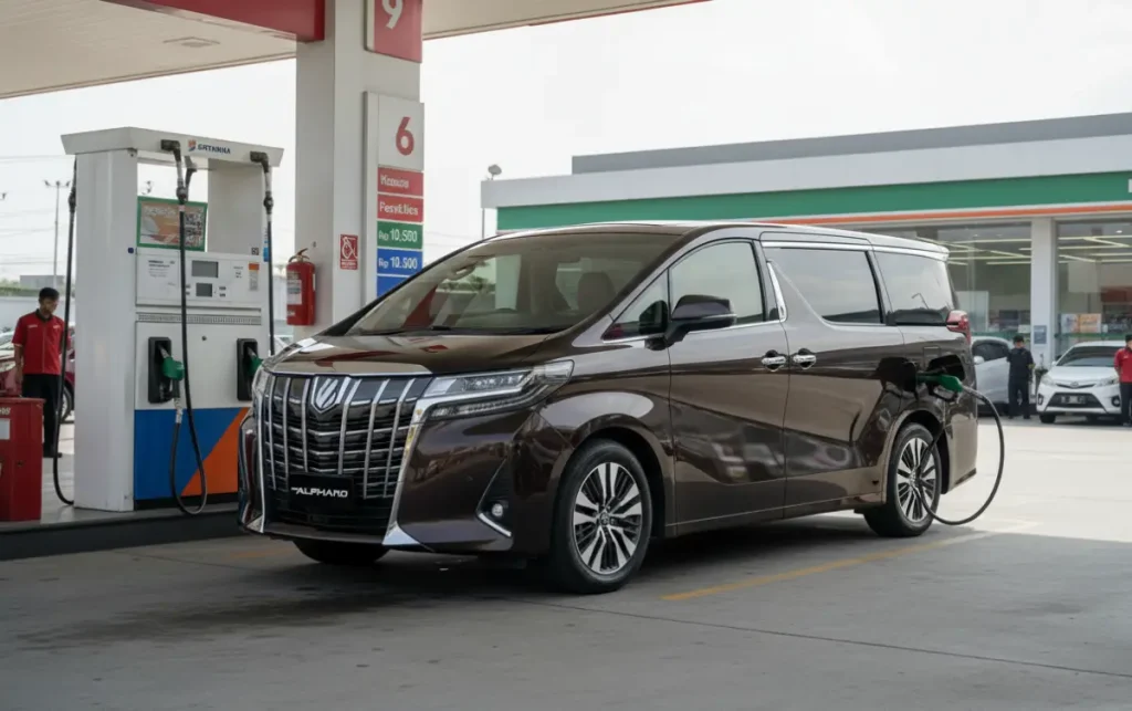 konsumsi bbm alphard