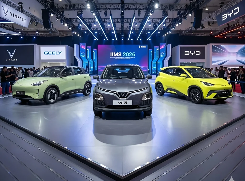 mobil listrik 200 jutaan di IIMS 2026 - Moladin