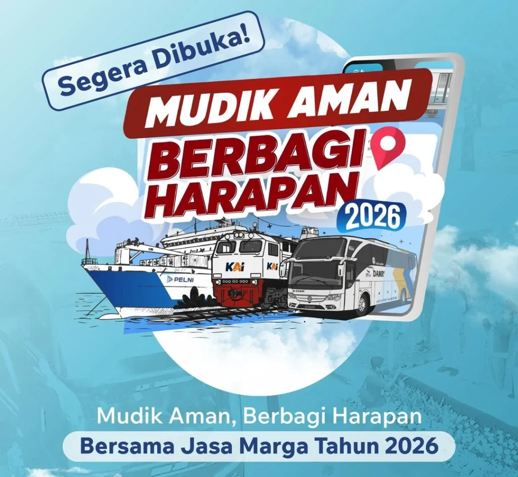 Mudik Gratis Jasa Marga 2026 Resmi Dibuka, Cek Rute dan Link Daftarnya! mudik gratis Jasa Marga 2026 - Moladin