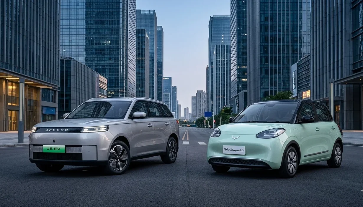 Perbandingan Jaecoo J5 EV dan Wuling BinguoEV, Pilih Mana?
