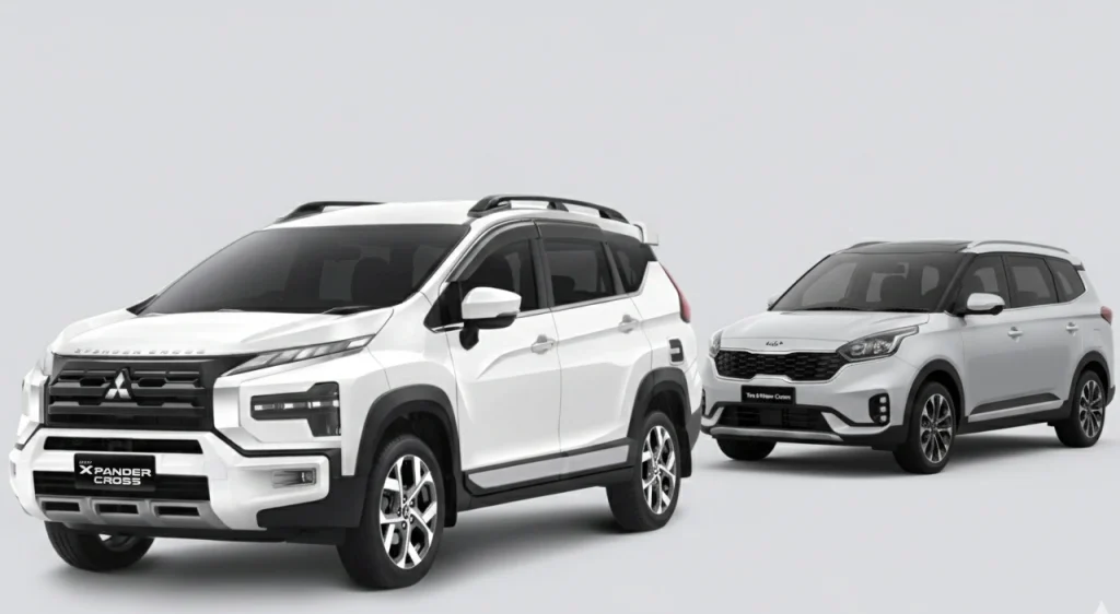 perbandingan KIA Carens dan Xpander dari segi dimensi