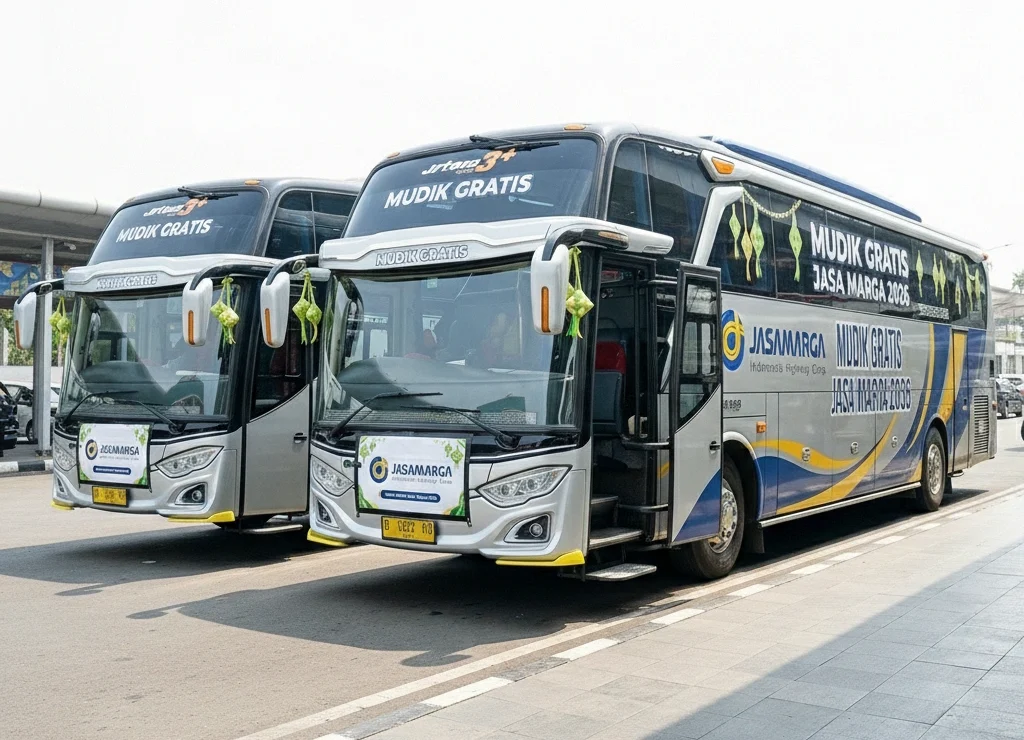 Mudik Gratis Jasa Marga 2026 Resmi Dibuka, Cek Rute dan Link Daftarnya! rute mudik gratis jasa marga 2026 - Moladin