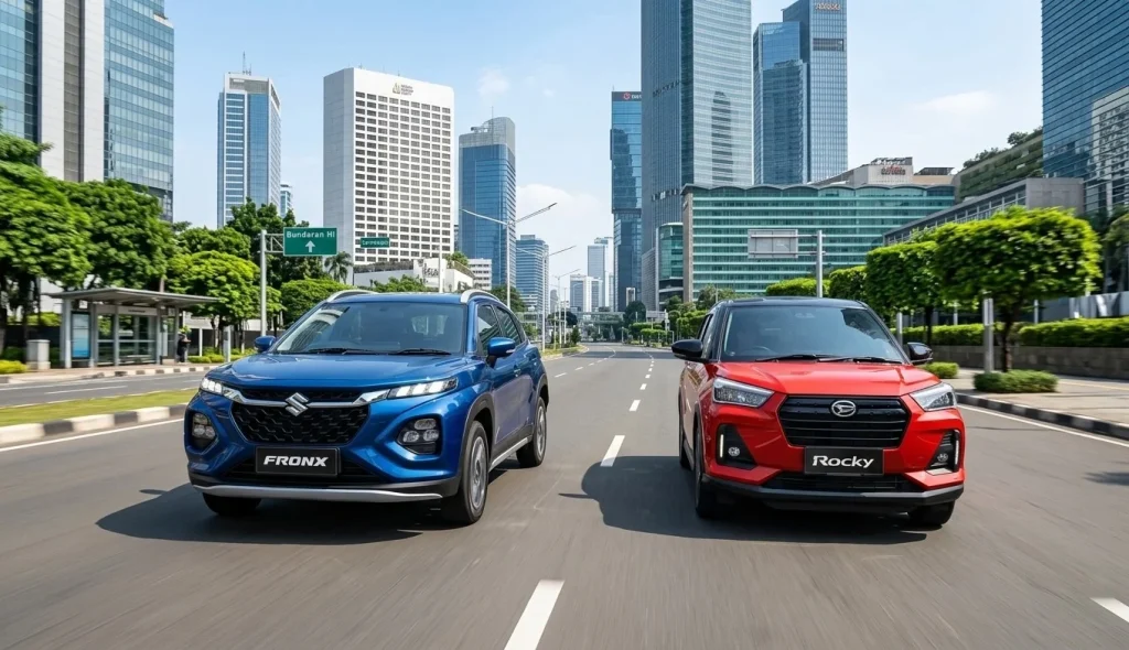 Perbandingan Suzuki Fronx vs Daihatsu Rocky, Hybrid Mana Lebih Irit? Suzuki Fronx vs Daihatsu Rocky - Moladin