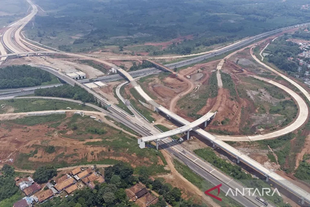 Tol Japek II Selatan Dibuka Fungsional 15 Maret 2026, Akses Bandung–Jakarta Lewat Sadang–Setu Mulai Digunakan antarafoto progres konstruksi tol jakarta cikampek ii selatan