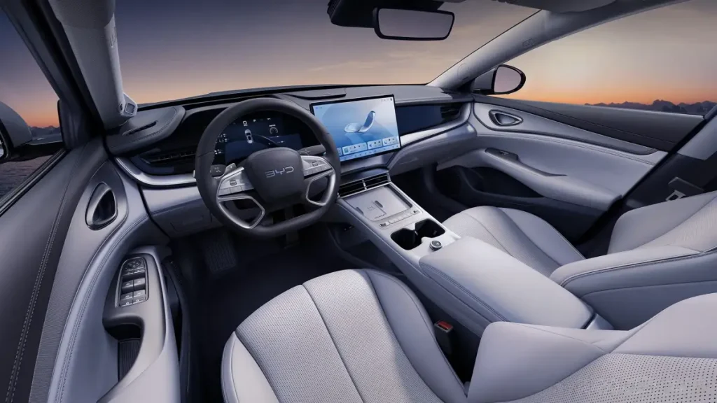 BYD Seal 07 EV Siap Meluncur Bulan Ini, Berikut Bocoran Spesifikasinya! byd seal 07 interior