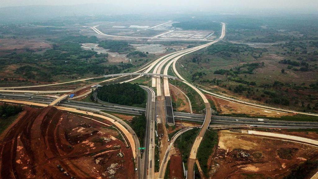 Aerial view tol japek 2 selatan