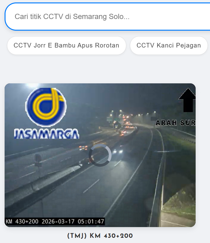 real time cctv jalan tol ruas semarang - solo