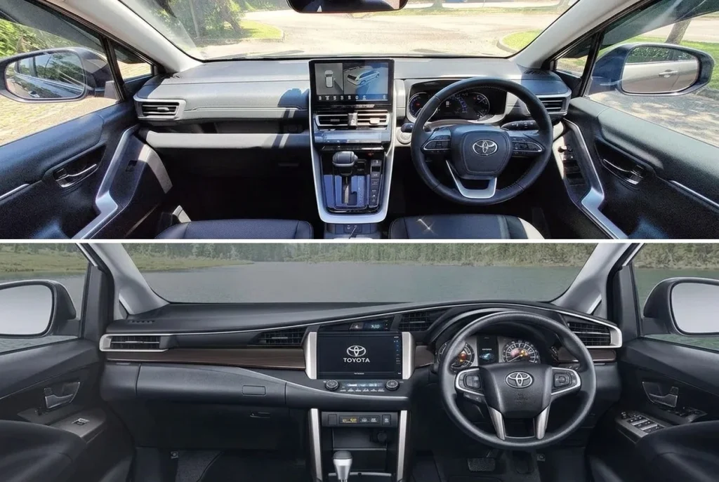 Innova Zenix vs Innova Reborn, Pilih Hybrid atau Diesel Tangguh? interior innova zenix vs innova reborn - Moladin