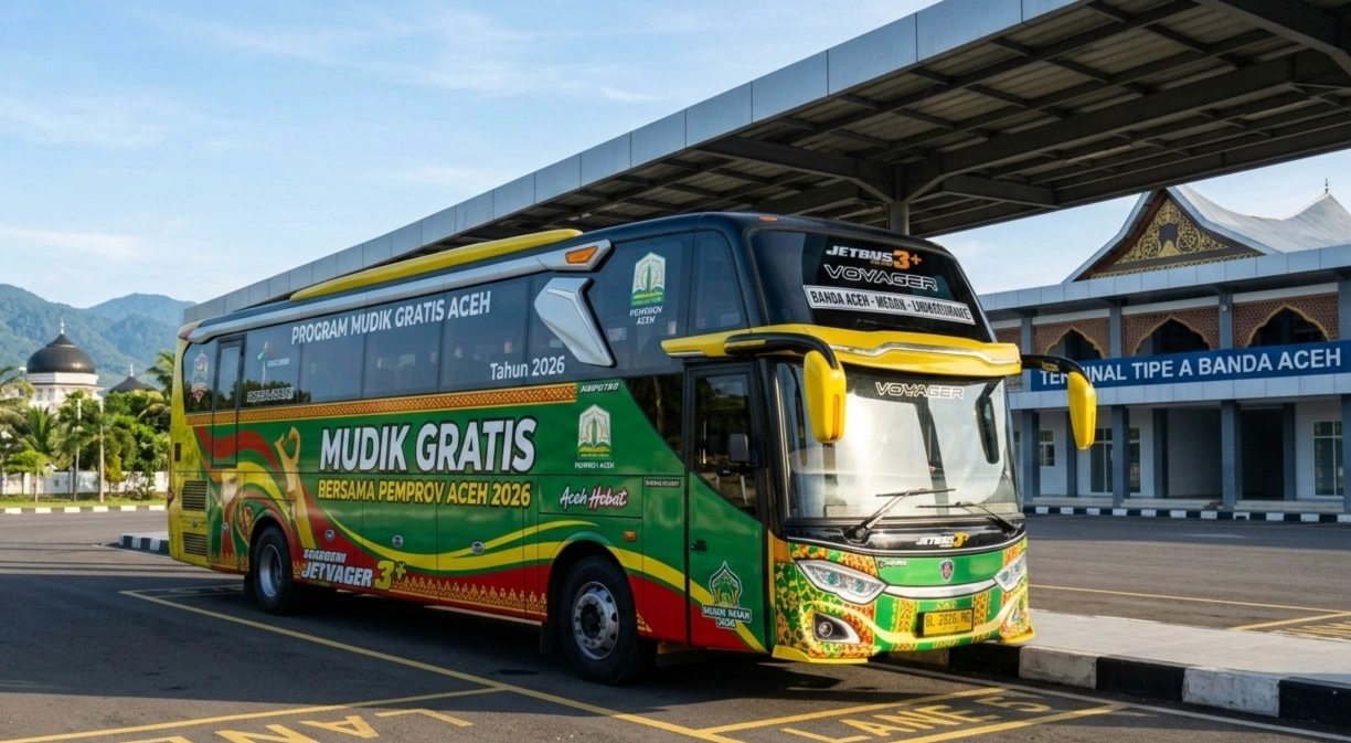Mudik Gratis Aceh 2026 Dibuka Hari Ini, Cek Syarat dan Caranya! Mudik Gratis Aceh 2026 Dibuka Hari Ini, Cek Syarat dan Caranya!