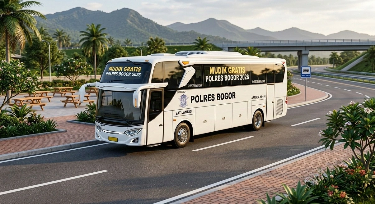 Mudik Gratis Polres Bogor 2026 Dibuka 7-8 Maret, Kuota Terbatas!