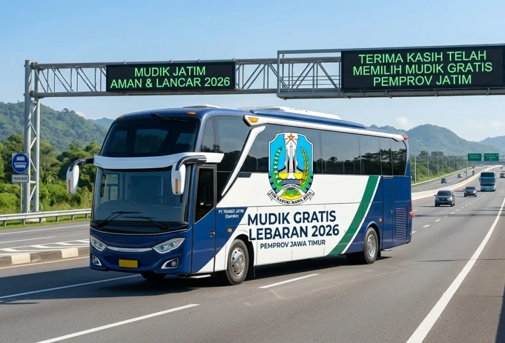 Mudik Gratis Pemprov Jatim 2026 Dibuka, Cek Kuota dan Link Daftarnya! pendaftaran kuota mudik gratis Pemprov Jatim - Moladin