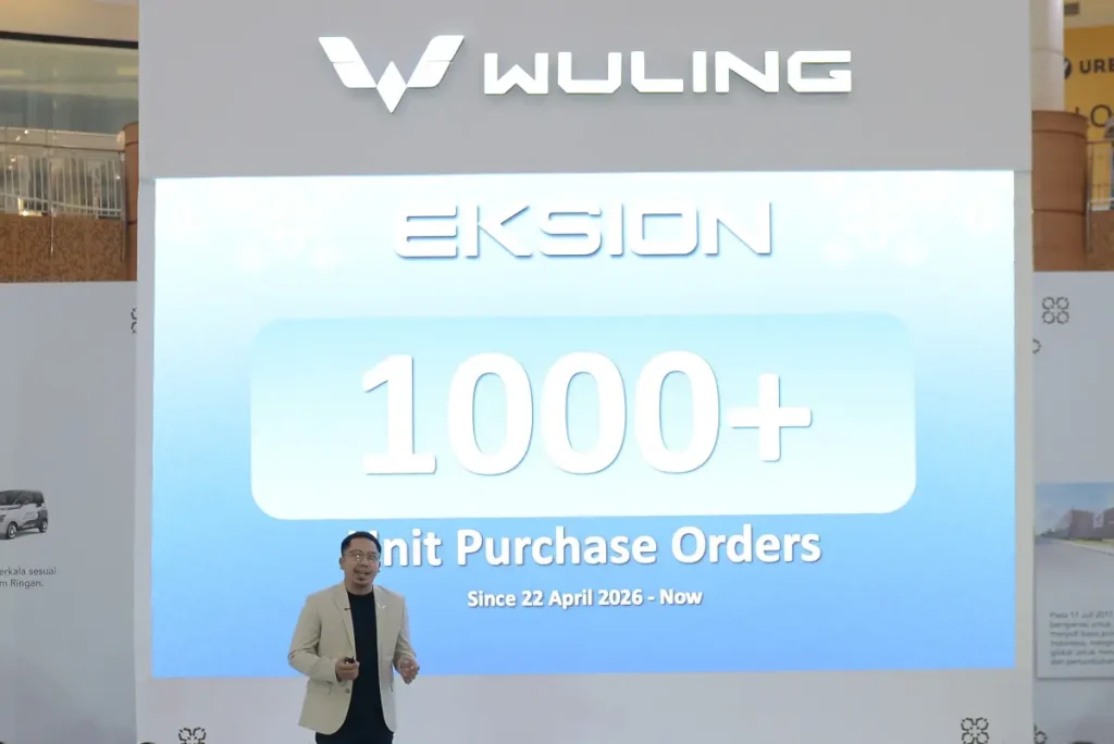Wuling Eksion Resmi Dikirim ke Konsumen, Pemesanan Tembus Lebih dari 1.000 SPK Wuling Eksion telah membukukan lebih dari 1.000 pemesanan sejak diperkenalkan secara nasional