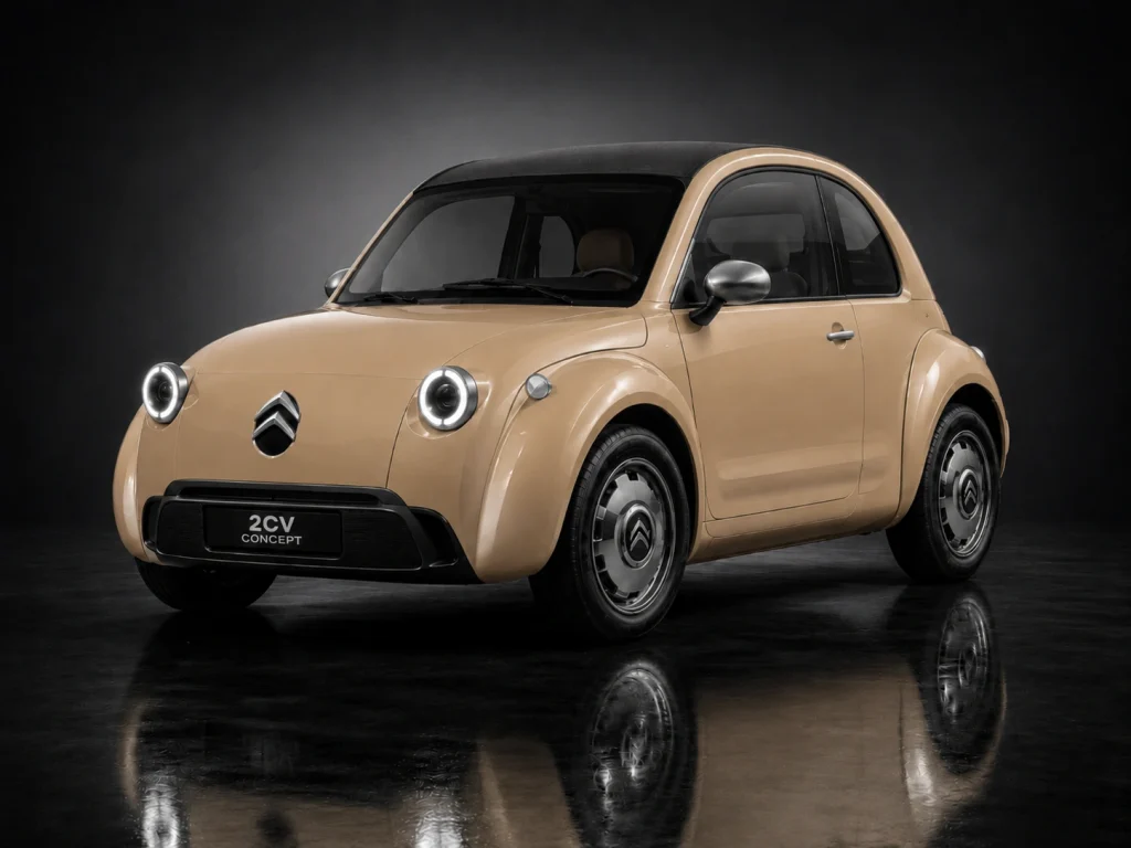 citroen 2 cv mobil listrik ringkas - Moladin