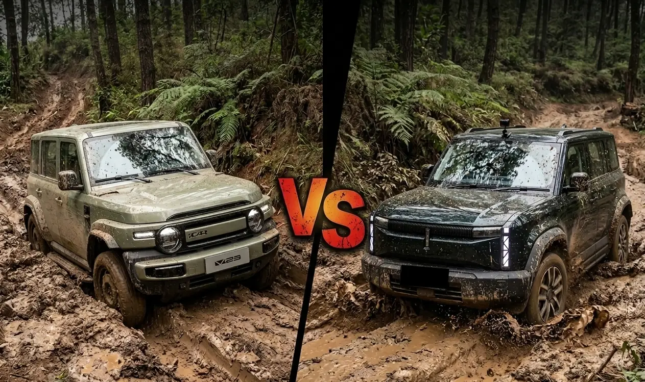 iCar V23 vs Chery J6, Adu Spesifikasi dan Harga SUV Listrik Bergaya Off-road iCar V23 vs Chery J6, Adu Spesifikasi dan Harga SUV Listrik Bergaya Off-road