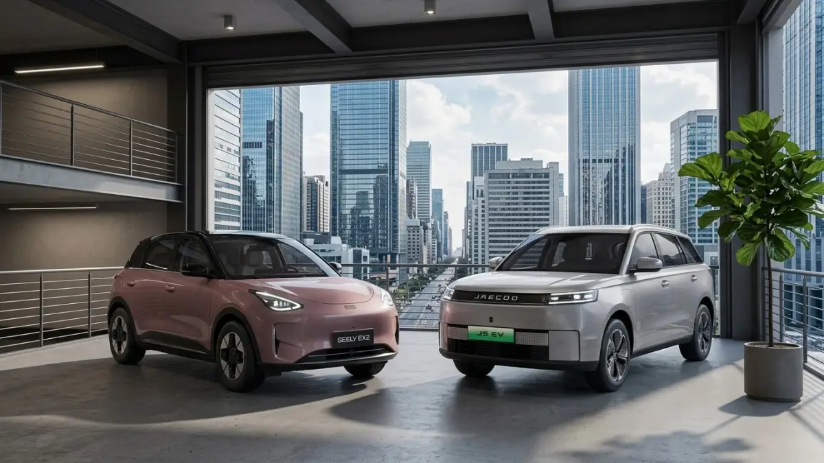 Jaecoo J5 EV vs Geely EX2, Pilih SUV Futuristik atau Hatchback EV Praktis? Jaecoo J5 EV vs Geely EX2, Pilih SUV Futuristik atau Hatchback EV Praktis?