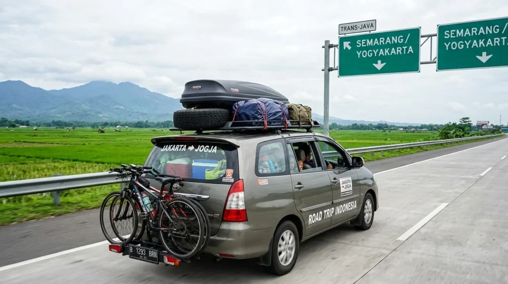 road trip Jakarta Jogja naik mobil - Moladin