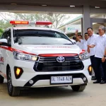 Tiga Kijang Innova Ambulans Toyota Dukung Pemulihan RSUD Muda Sedia Aceh Tamiang - Tuwaga