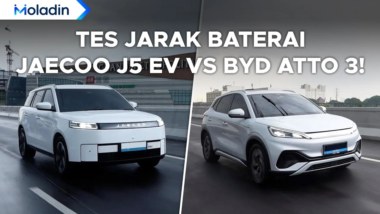 Komparasi Jaecoo J5 VS BYD Atto 3: Tes Jarak Tempuh