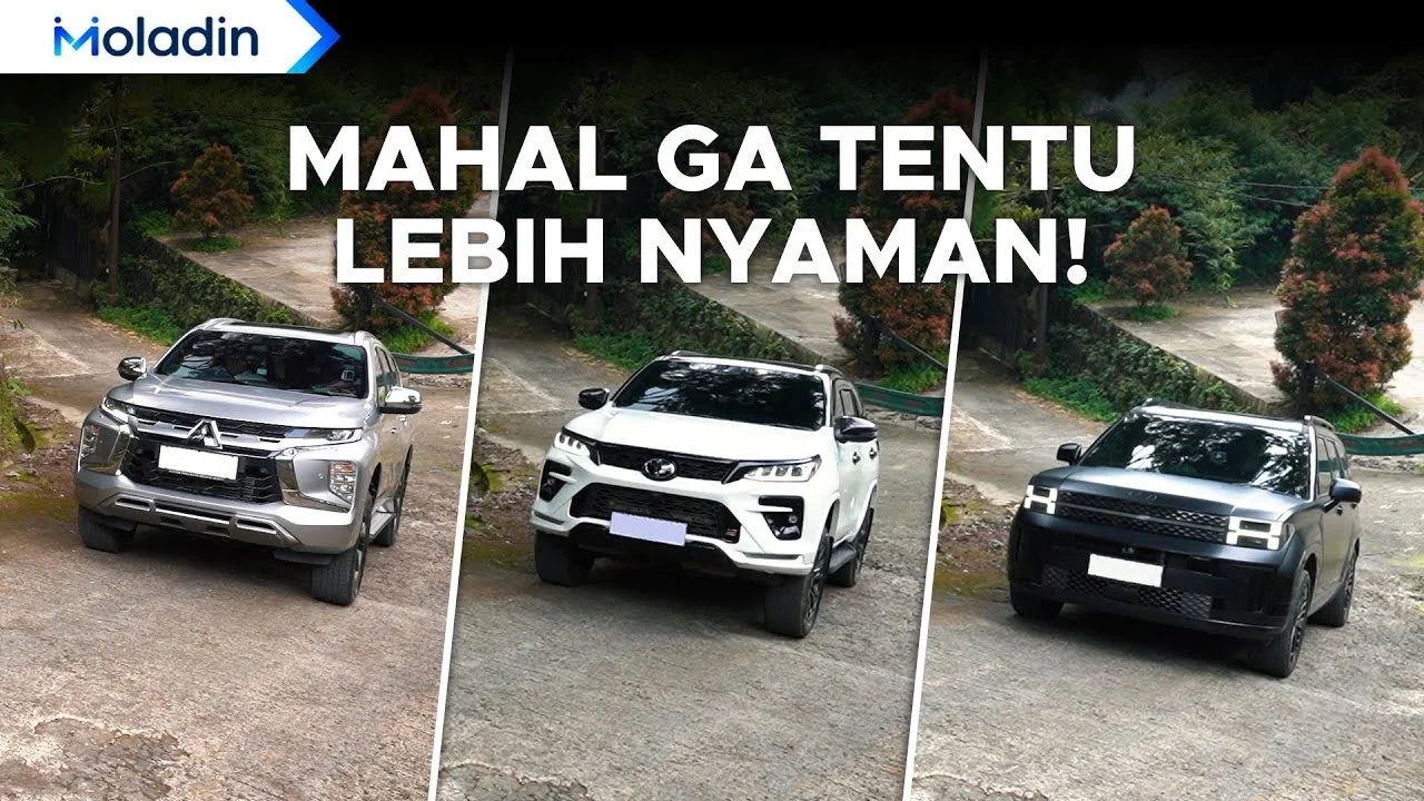 Duel SUV Tangguh: Hyundai Santa Fe Hybrid, Mitsubishi Pajero Sport Dakar Ultimate 4×4, dan Toyota Fortuner GR 2.8 4×4