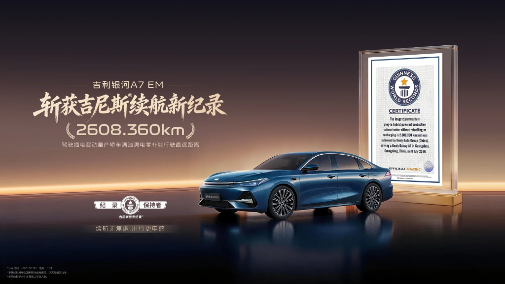 Geely Galaxy A7 PHEV Pecahkan Rekor Dunia, Tempuh 2.608 Km Sekali Isi BBM dan Cas Penuh image 9