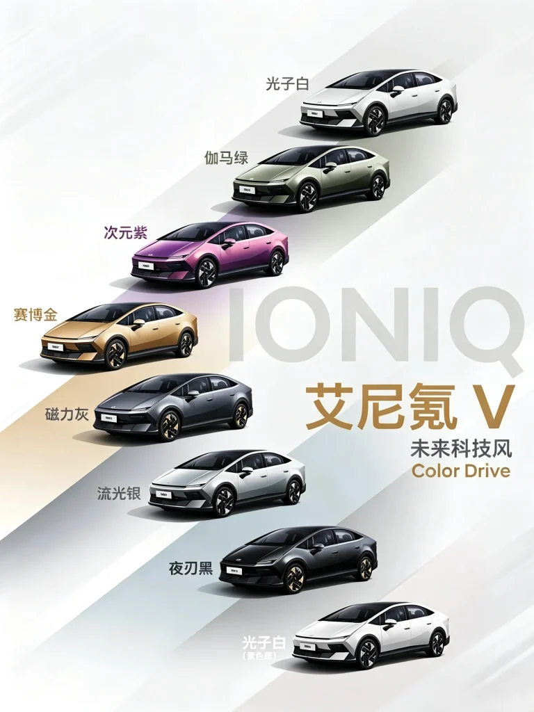 Hyundai Ioniq V Tampil Berbeda, Bawa 8 Pilihan Warna & Kabin Serba Digital! warna baru Hyundai Ioniq V - Moladin
