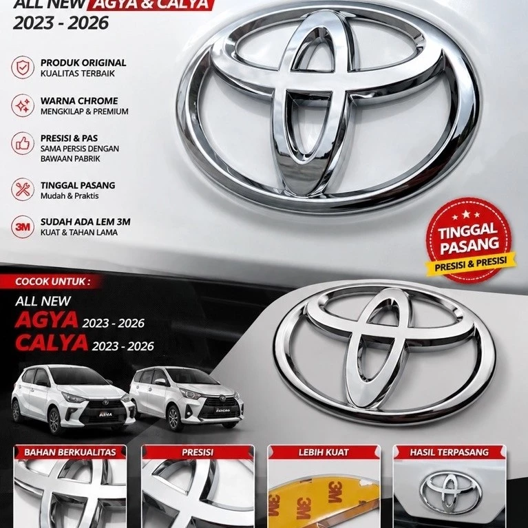 Emblem Original Toyota Agya