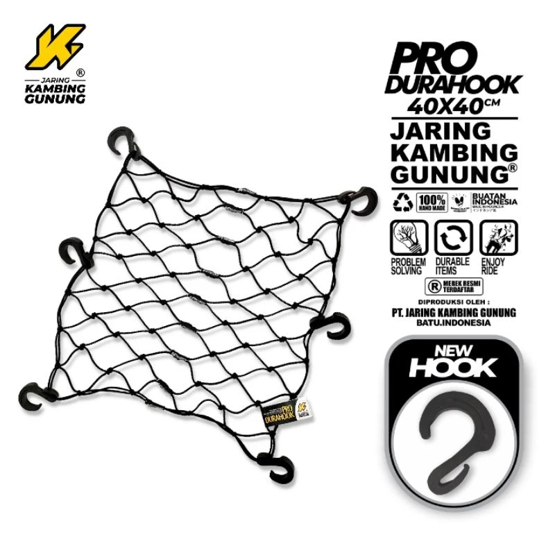 Jaring Bagasi Jok Motor Tali Helm Barang