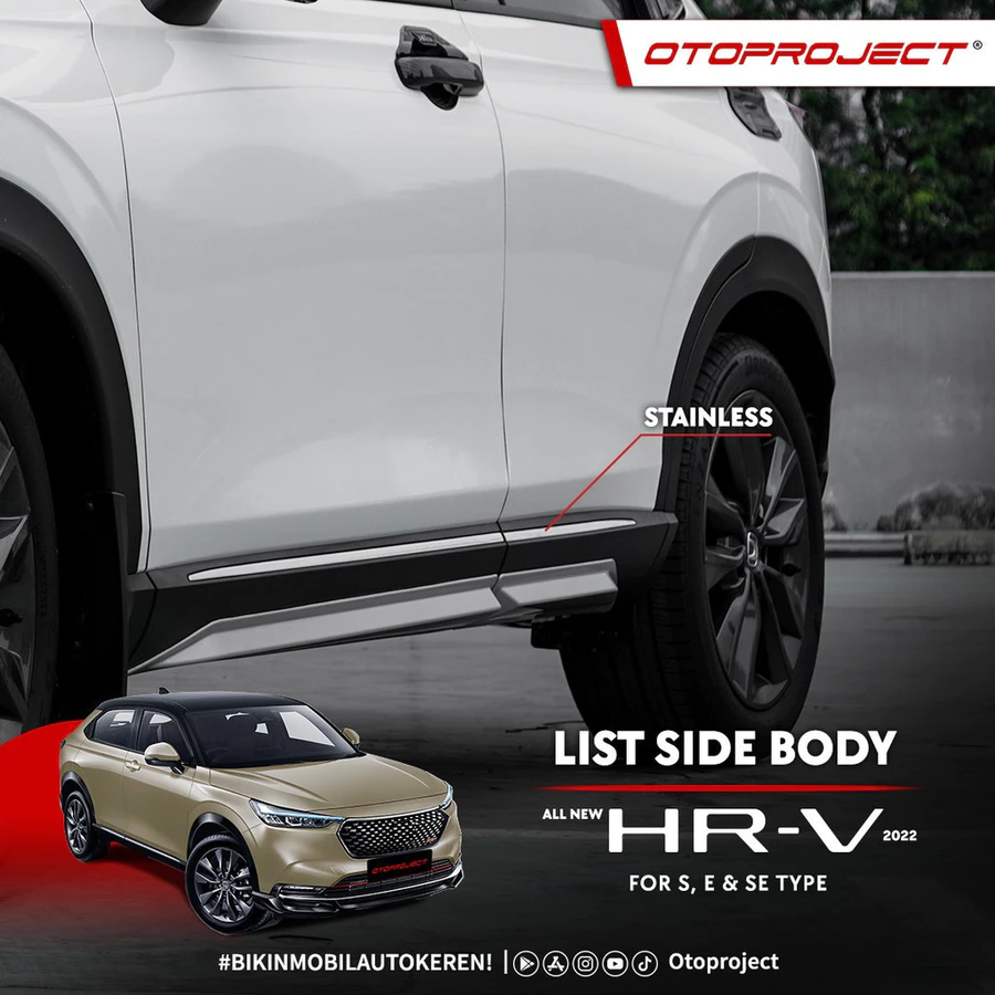List Side Body Garnish Body Samping HR-V 2022-Sekarang